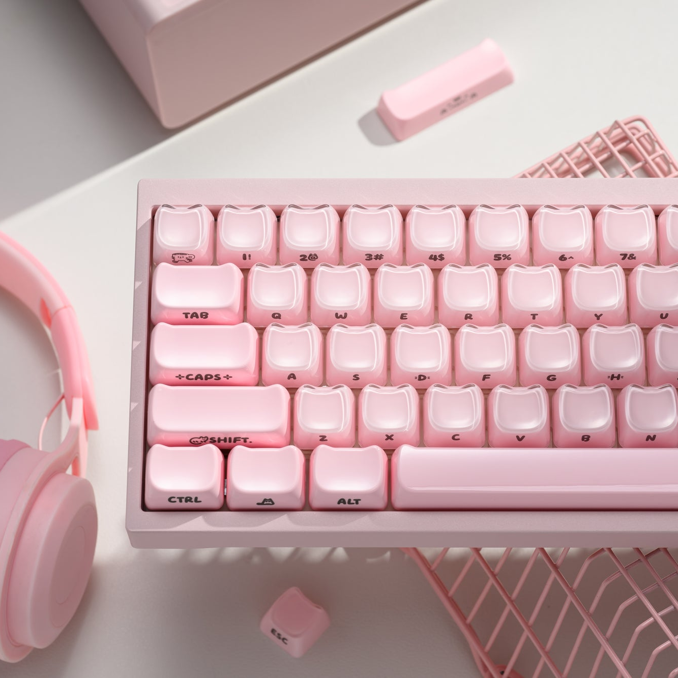 XVX Jelly MAO Profile Side-Printed Translucent 119-Key Keycap Set XVX Keyboard Channel