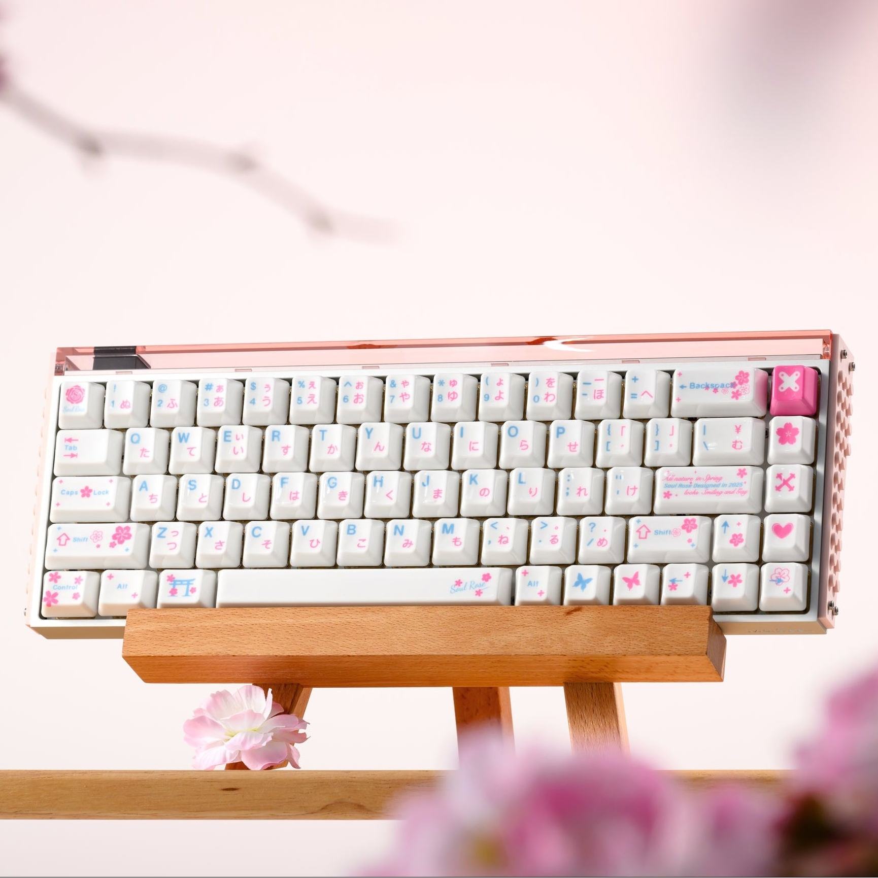 XVX x Soul Rose Mild Spring Ceramic Keycap Set | XVX Keyboard