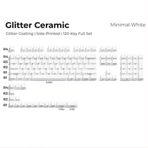 XVX Glitter Ceramic Cherry Profile 120-Key Full Keycap Set