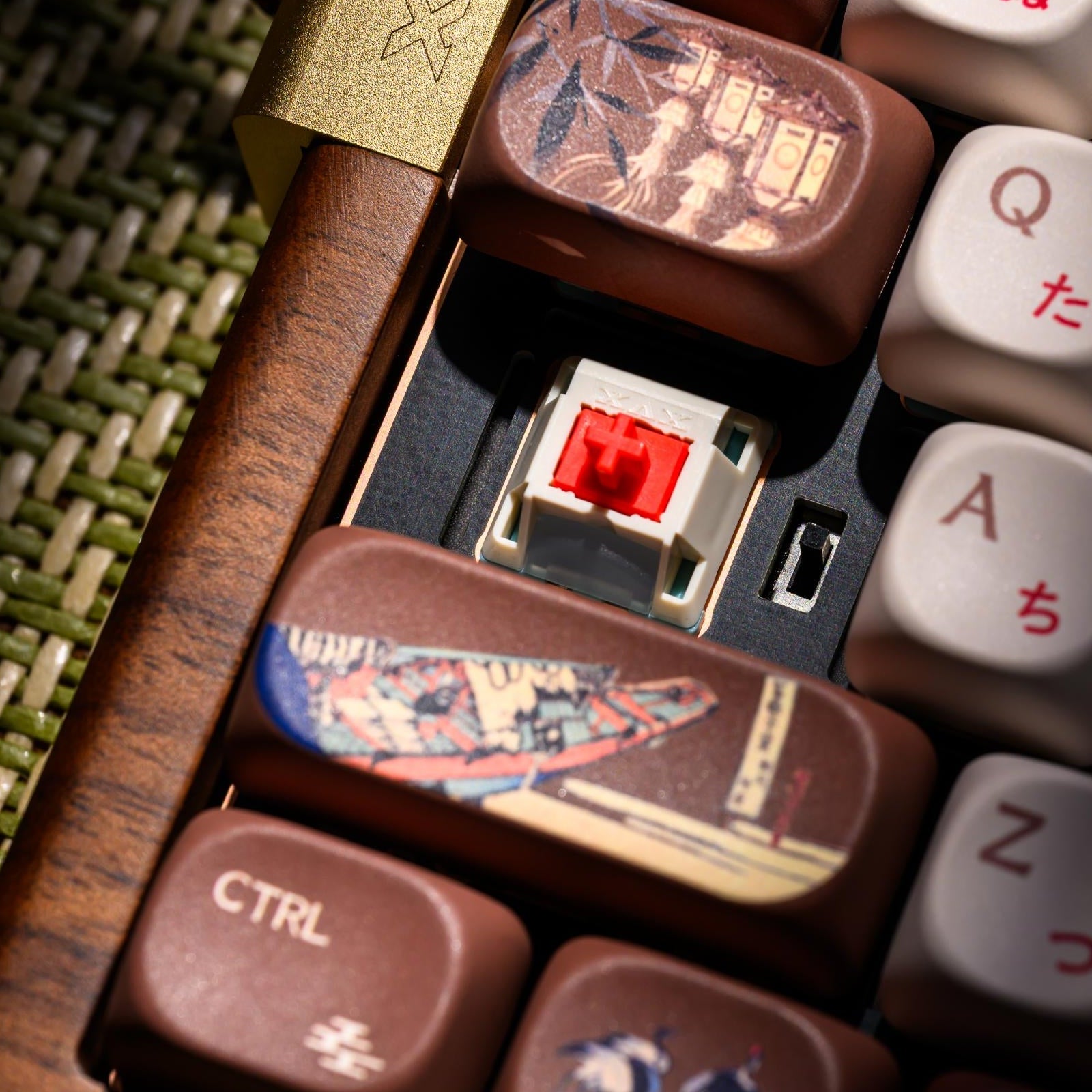 XVX MU68 FujiWave VIA Wireless Wooden Mechanical Keyboard