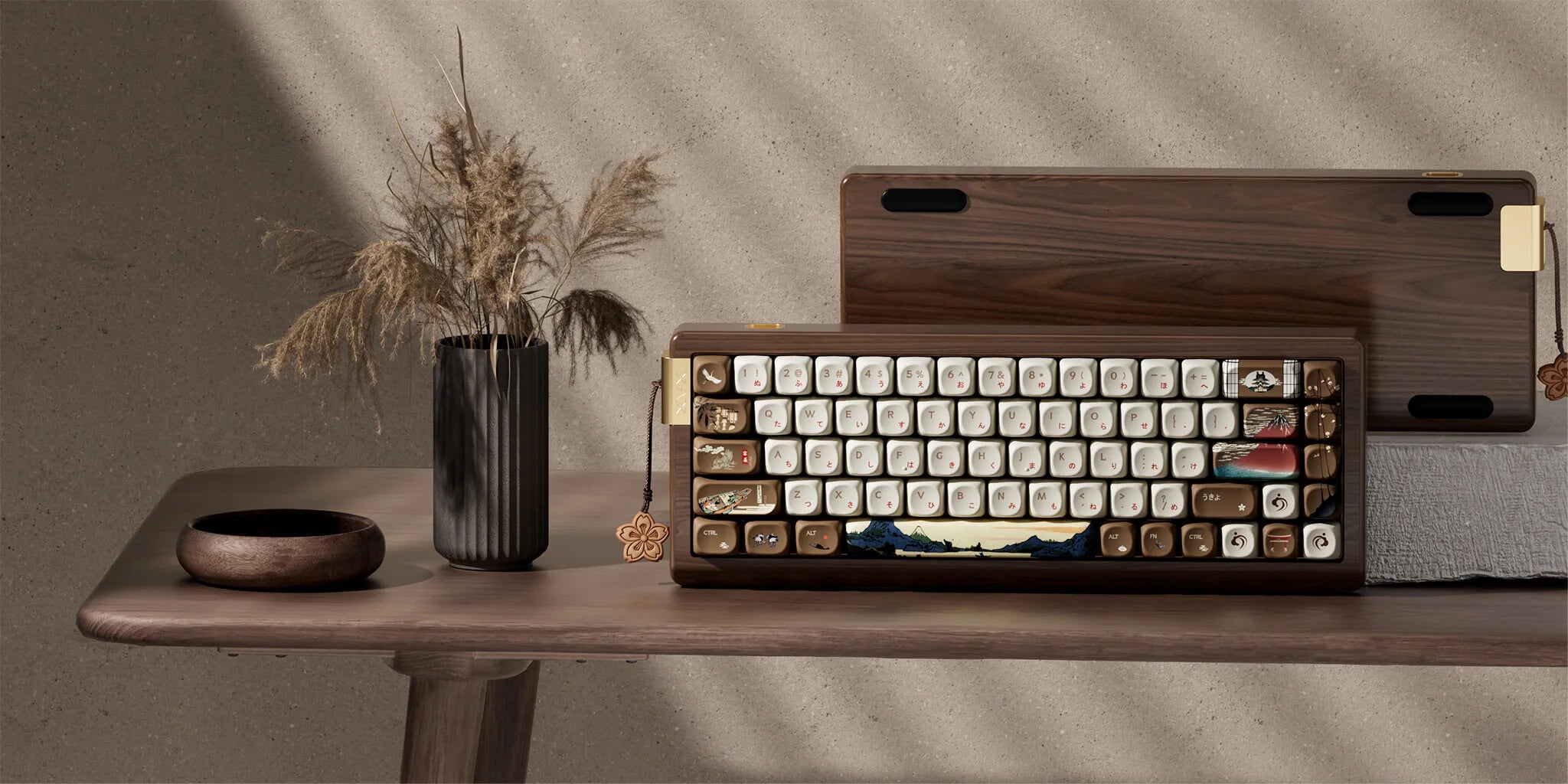 XVX MU68 FujiWave Wooden Mechanical Keyboard Banner