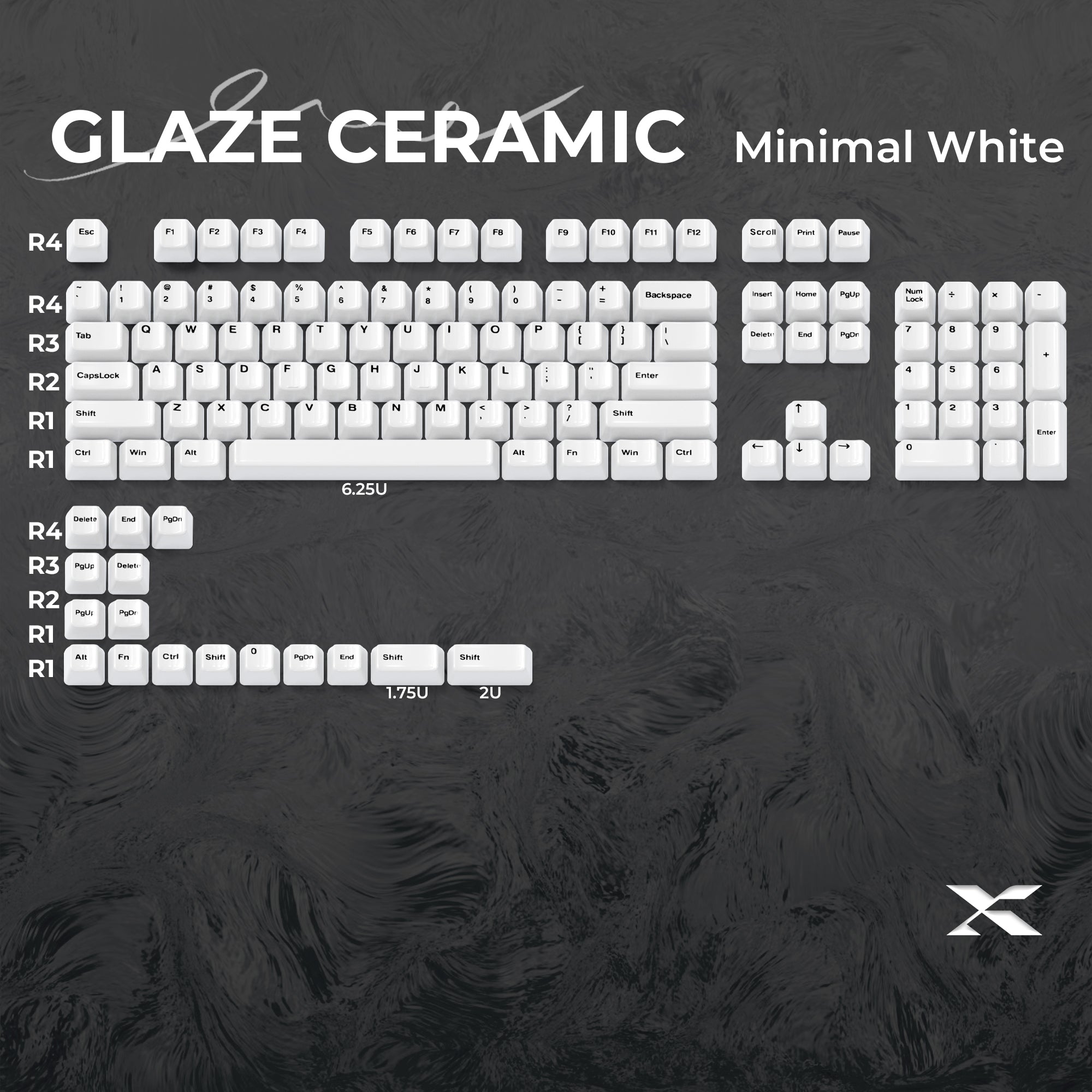 Ceramic 120-Key Full Set Keycap | XVX Keyboard