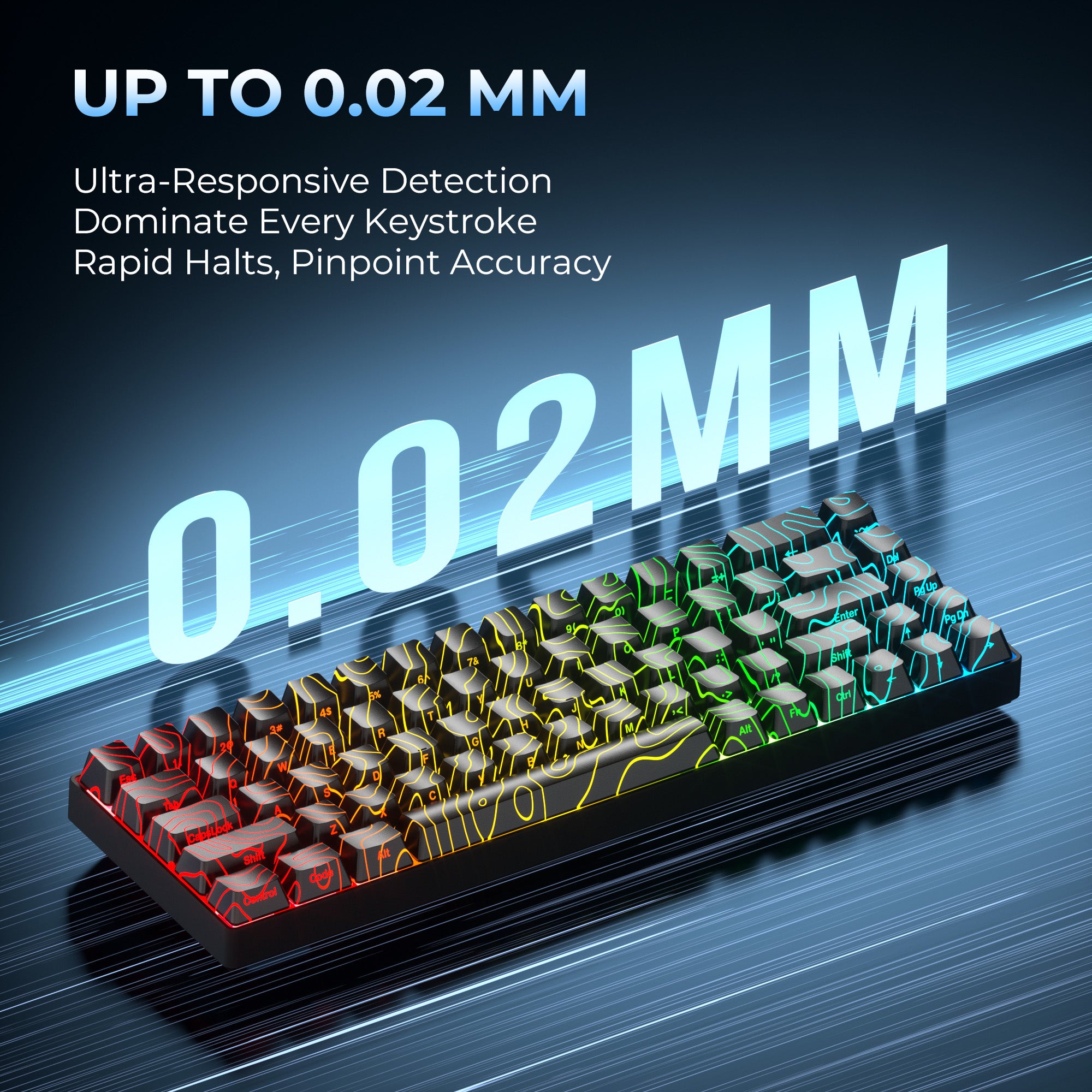 XVX HE68 68% Rapid Trigger Hall Effect Wired Magnetic Gaming Keyboard XVX Keyboard Channel