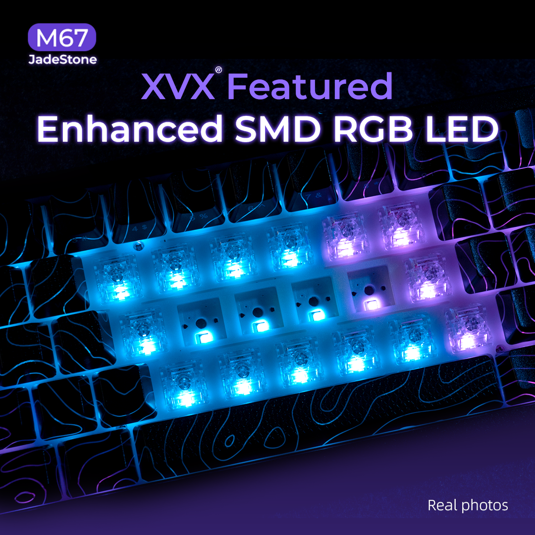 M67 JadeStone Tri-Mode 65% RGB Mechanical Gaming Keyboard