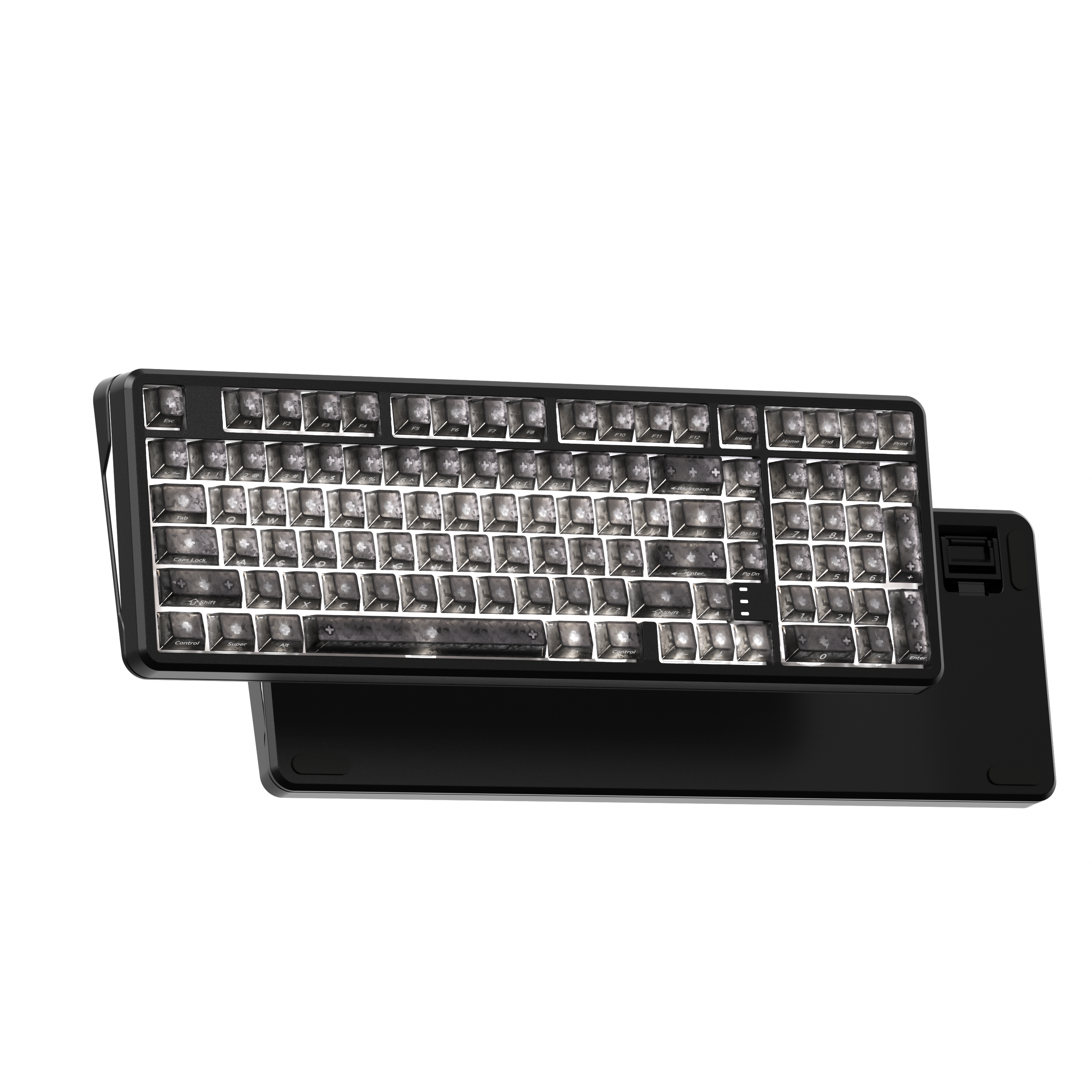 XVX M98 96% Wireless RGB Mechanical Keyboard Forged Carbon Smoke