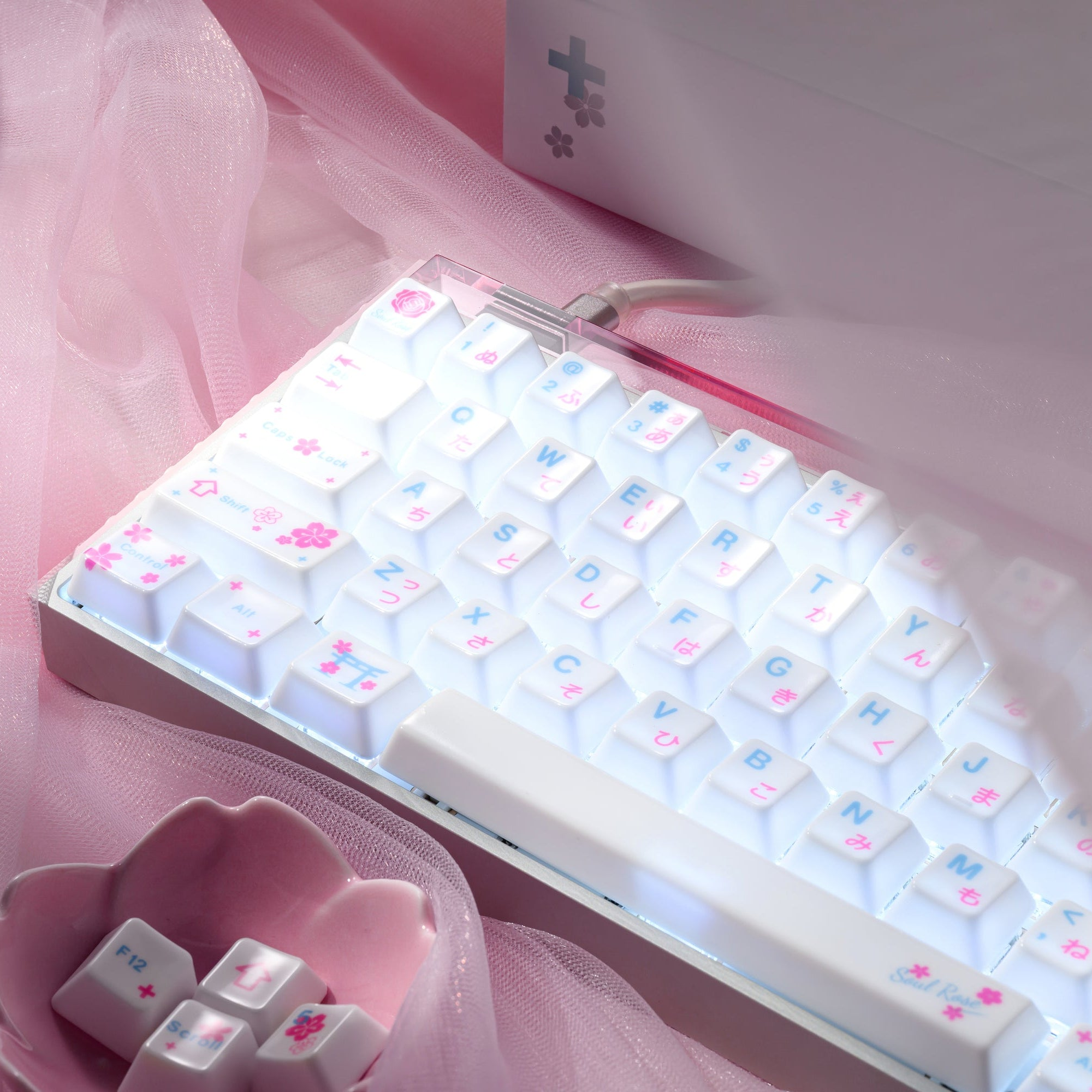 XVX x Soul Rose Mild Spring Ceramic Keycap Set | XVX Keyboard