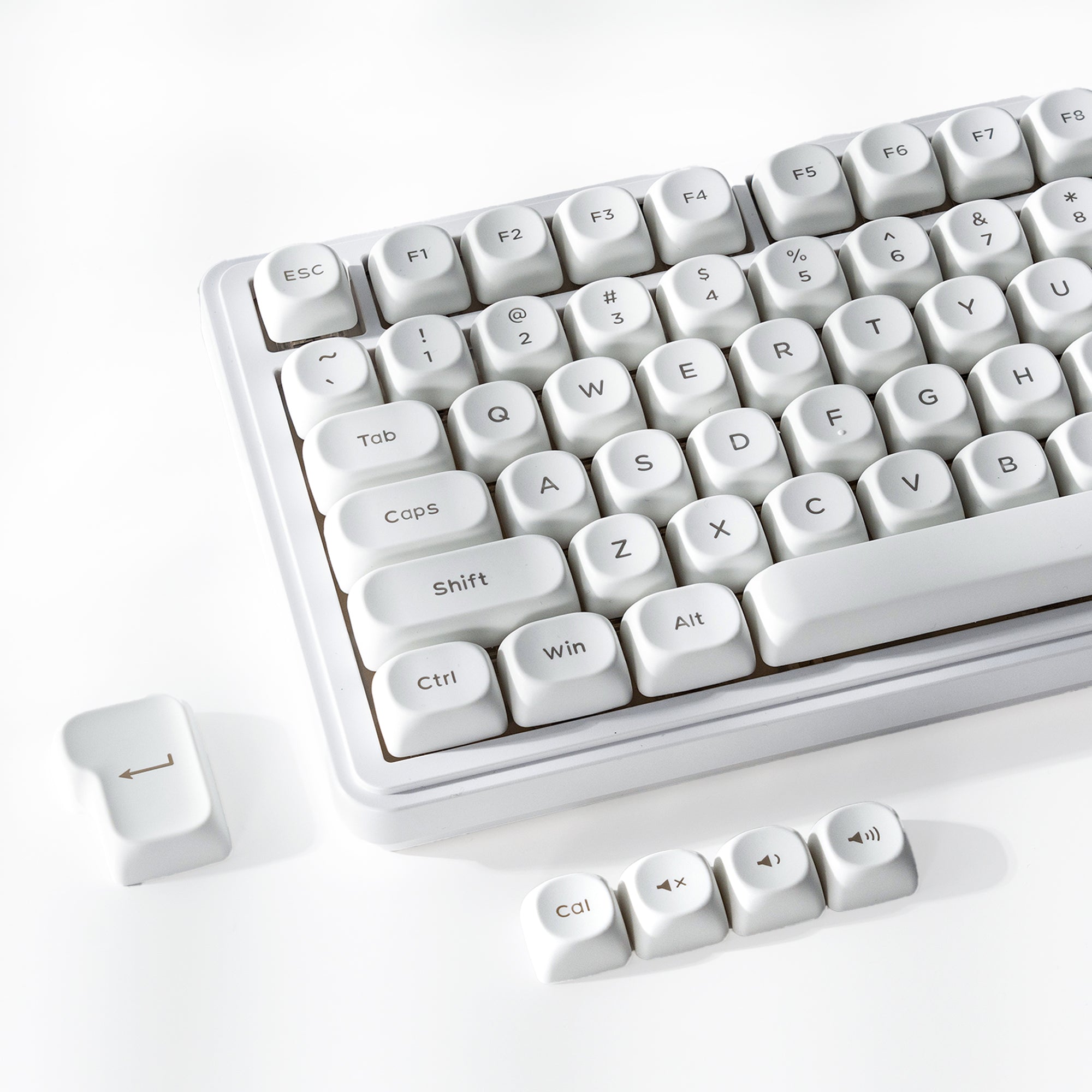 XVX Mono Series MOA Shine-Through PBT Keycap Set, 117-Key, 5-Side Dye-Sublimation + Double-Shot