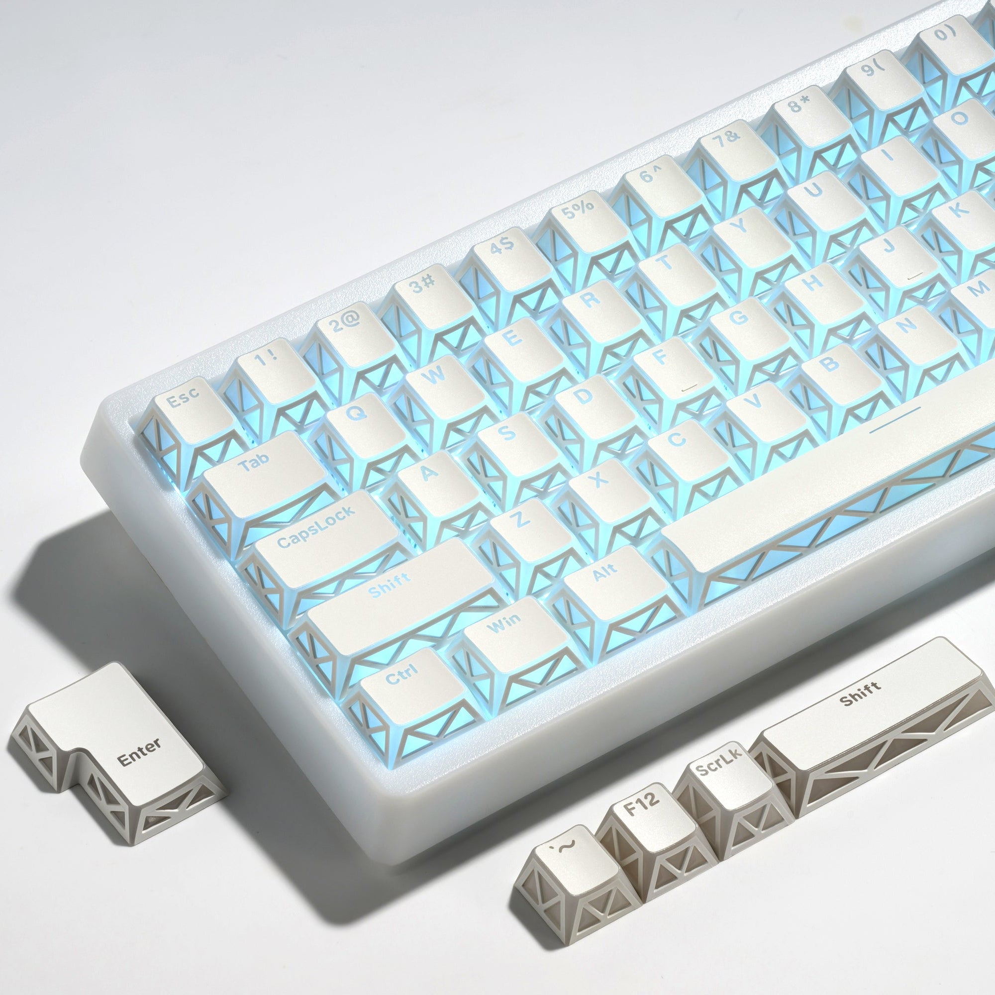 PRISM Refraction Shine-Through Keycap Set | XVX Keyboard