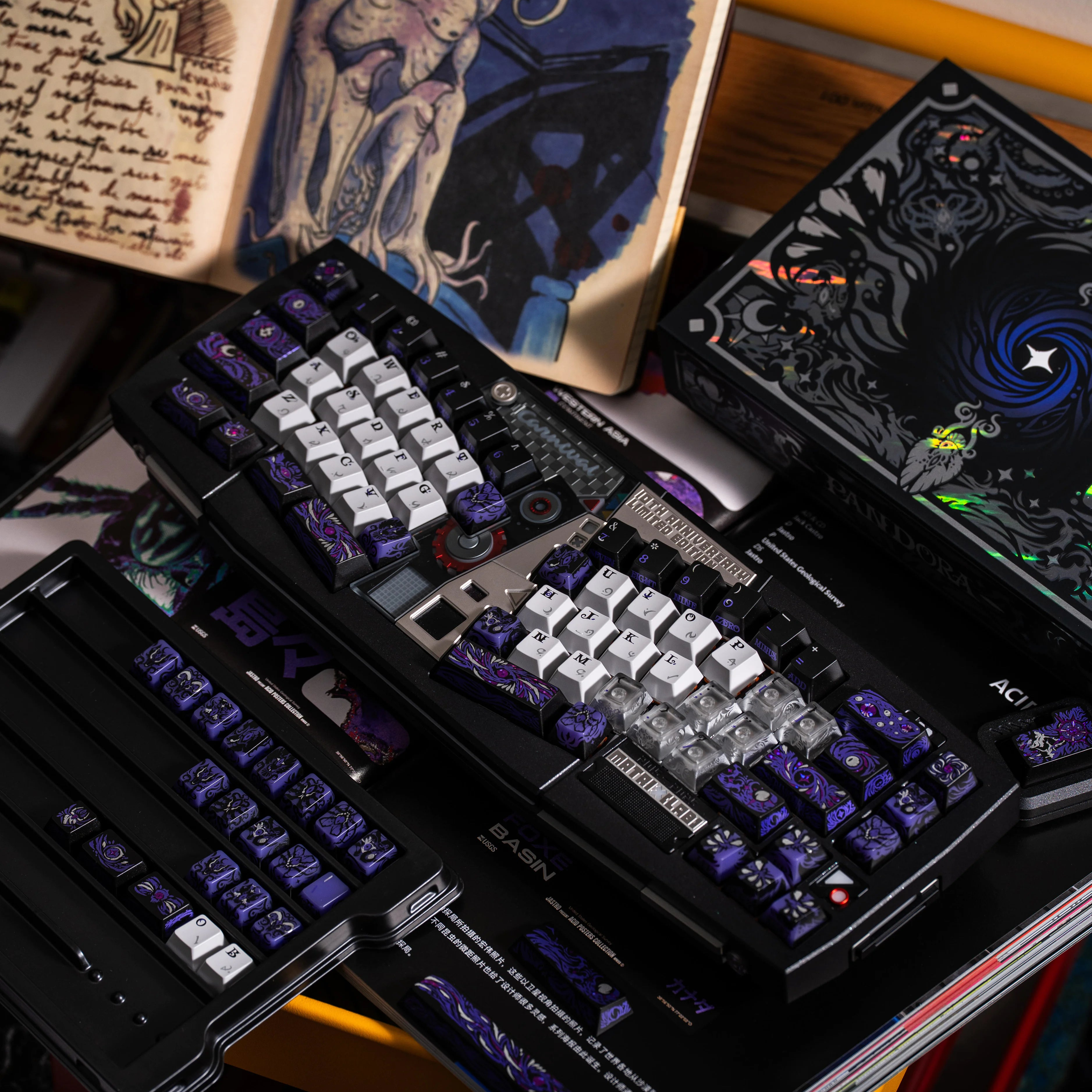 XVX Pandora Cherry Profile PBT+PC 133-Key Keycap Set XVX Keyboard
