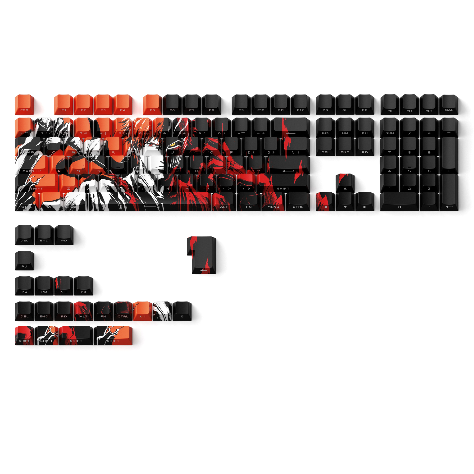 XVX Black See Through Keycap Double Shot Cherry Profile PBT Keycap