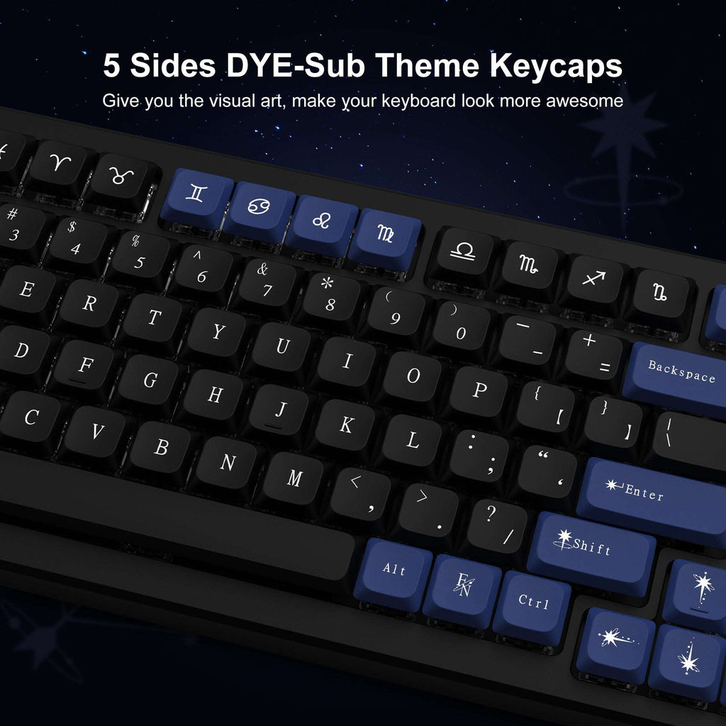 XVX Constellation Low Profile PBT Dye-Sub Keycap (132-Key) - xvxchannel