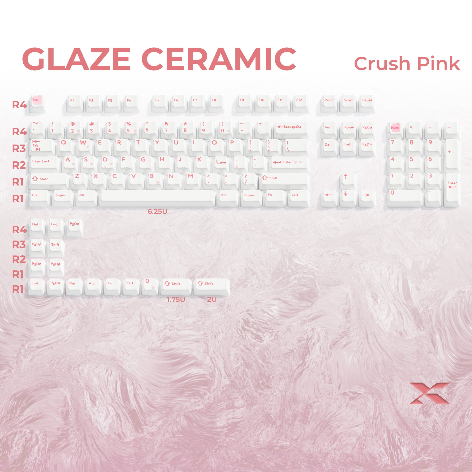 Ceramic 120-Key Full Set Keycap | XVX Keyboard