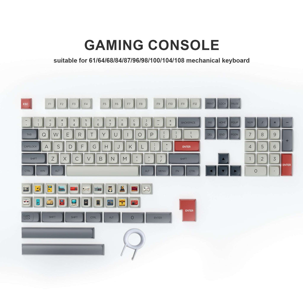 XVX Gaming Console XDA Profile PBT Keycap Set (135-Key) - xvxchannel