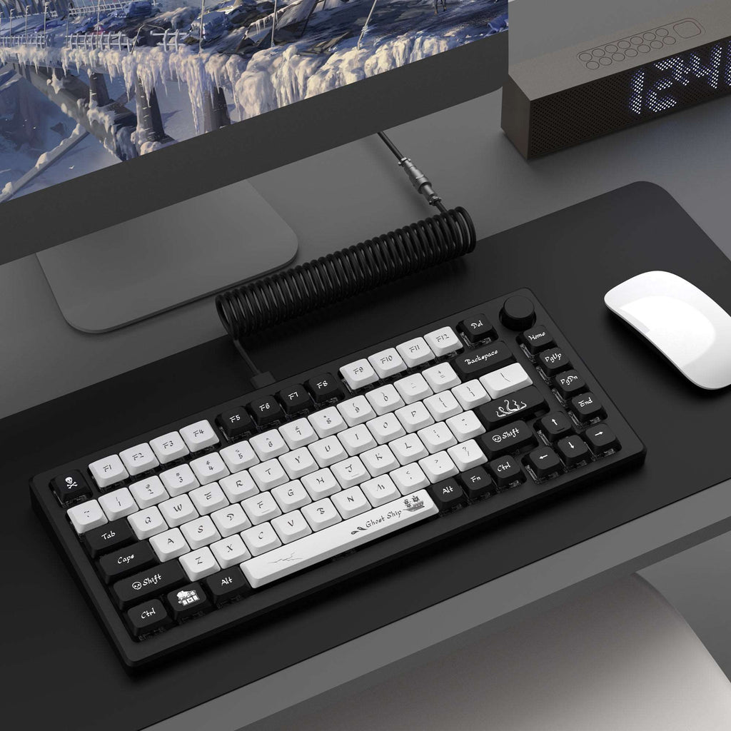 XVX Ghost Low Profile PBT Dye-Sub Keycap (122-Key) - xvxchannel