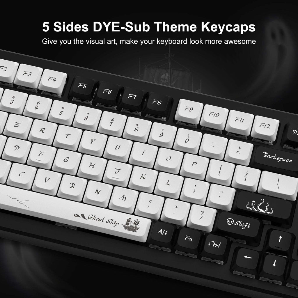 XVX Ghost Low Profile PBT Dye-Sub Keycap (122-Key) - xvxchannel